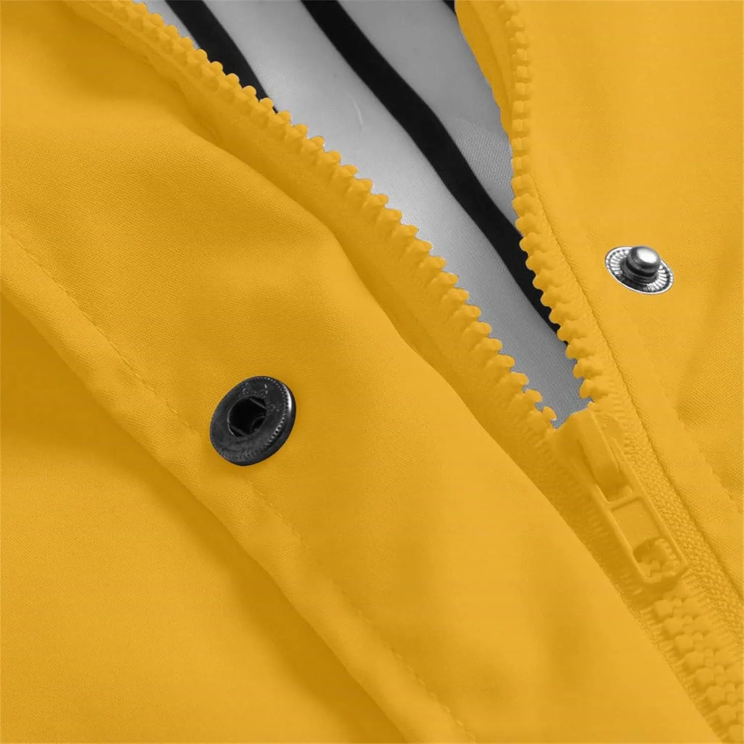 Raincoats for Women with Hood Waterproof Rain Jacket Lightweight Active Outdoor Hooded Trench Coats Zip Up Windbreaker