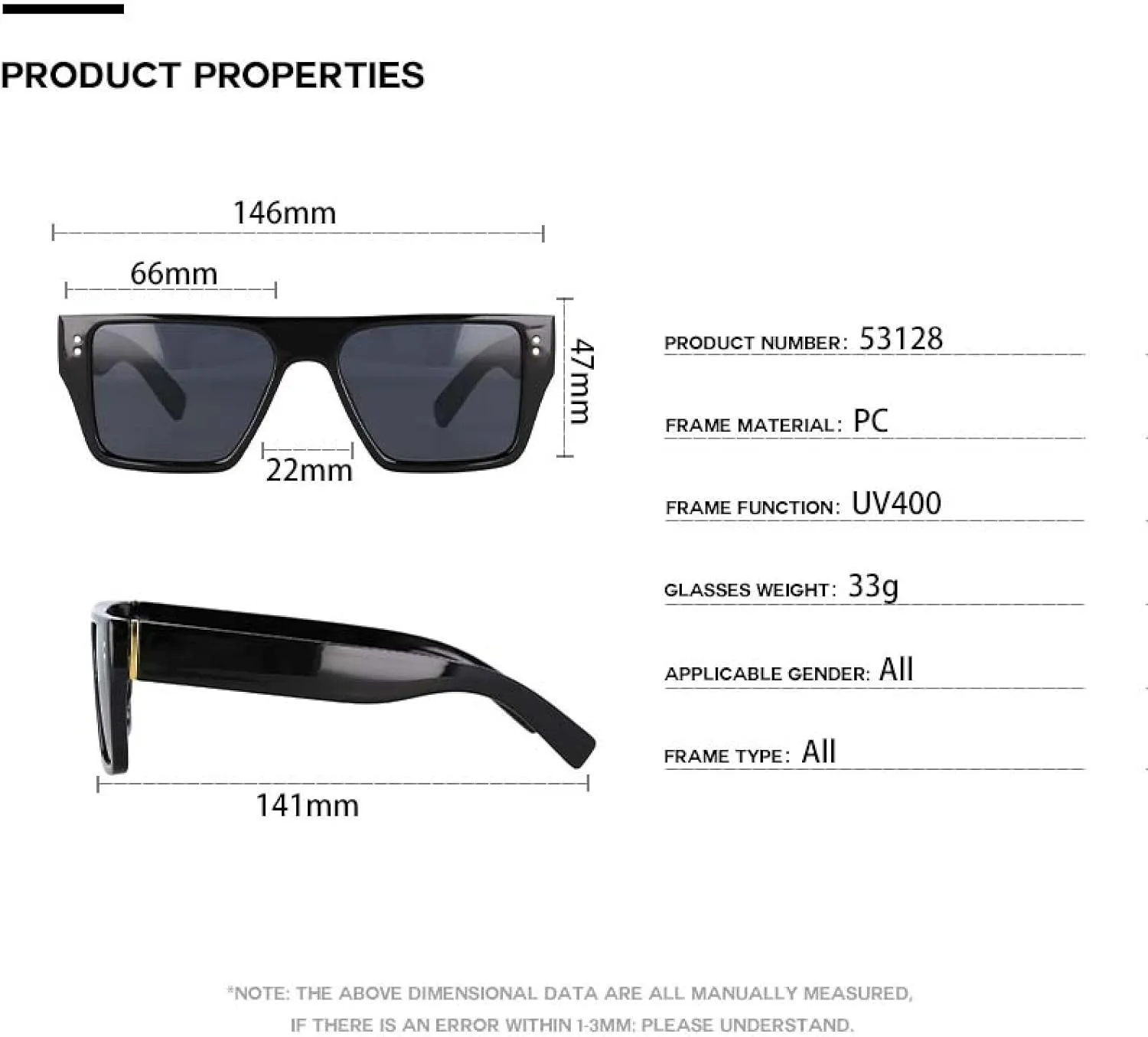 Rectangle Vintage Sunglasses for Women Uv400