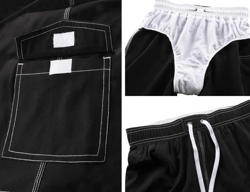 Rocorose Women's Board Shorts Quick Dry Drawstring Sports Summer Bottom Swim Shorts with Pocket