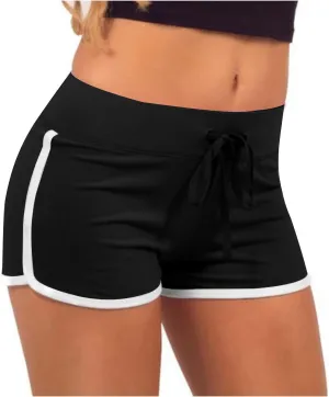 Running Shorts for Women Summer Casual Drawstring Waist Workout Yoga Shorts Slim Fit Quick Dry Gym Sports Hot Shorts