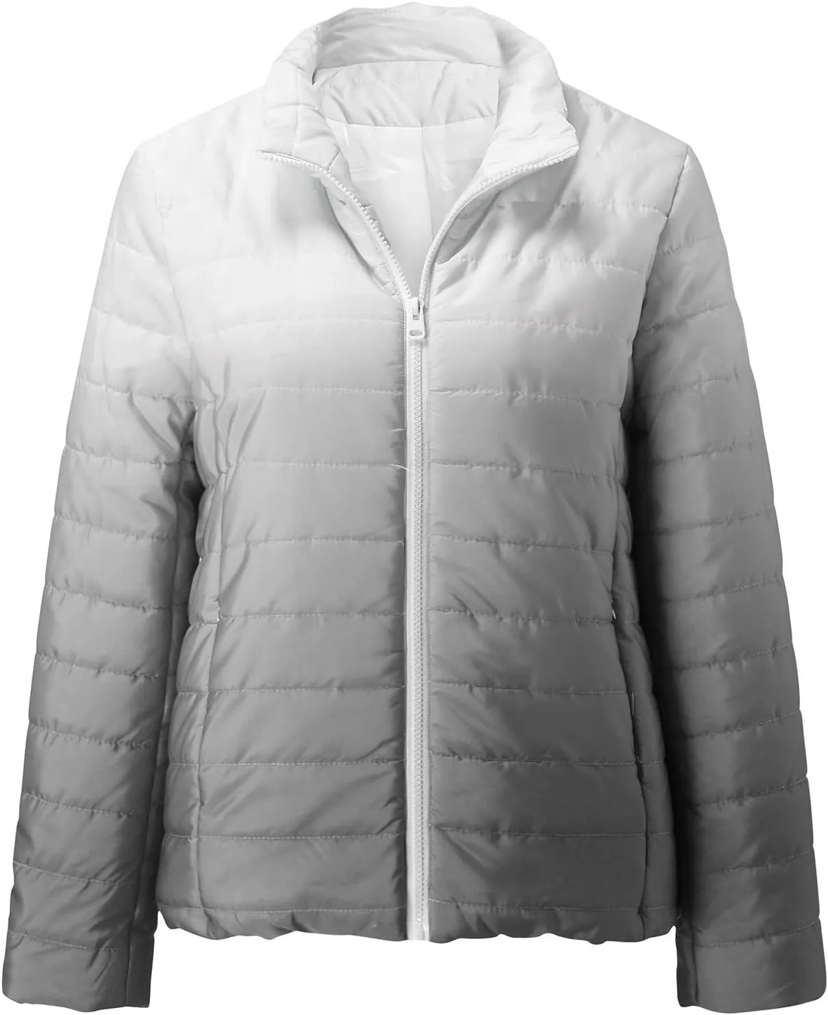 SHAOBGE Down Jackets 2022 Autumn and Winter Ladies Cotton Padded Jacket Female Gradient Long Sleeve Jacket Women Short