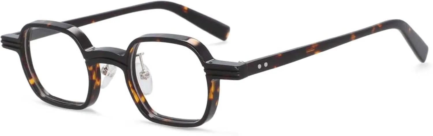 Small Frame Acetate Glasses Men Women Punk Fashion