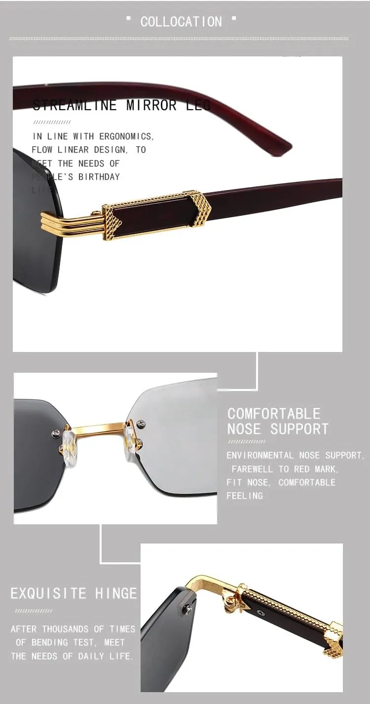 Small Square Sunglasses Trendy Sunglasses 100% UV Sun glasses UV Blocking Cycling Driving
