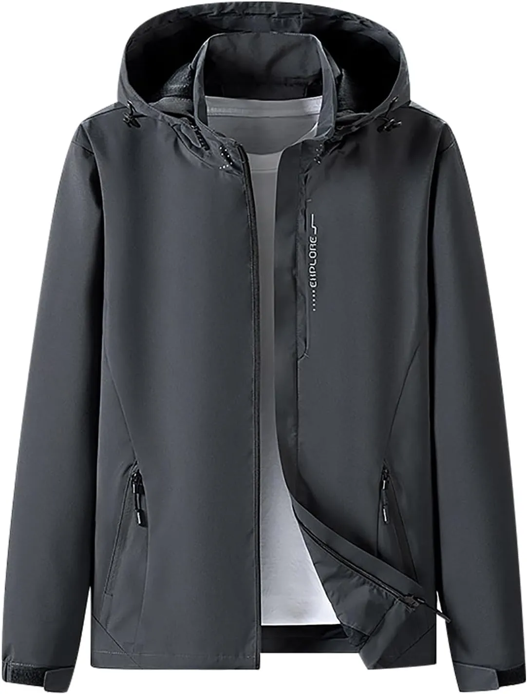 Softshell Jacket For Women With Hooded Waterproof Windproof Lightweight Insulated Windbreaker Outdoor Hiking Camping