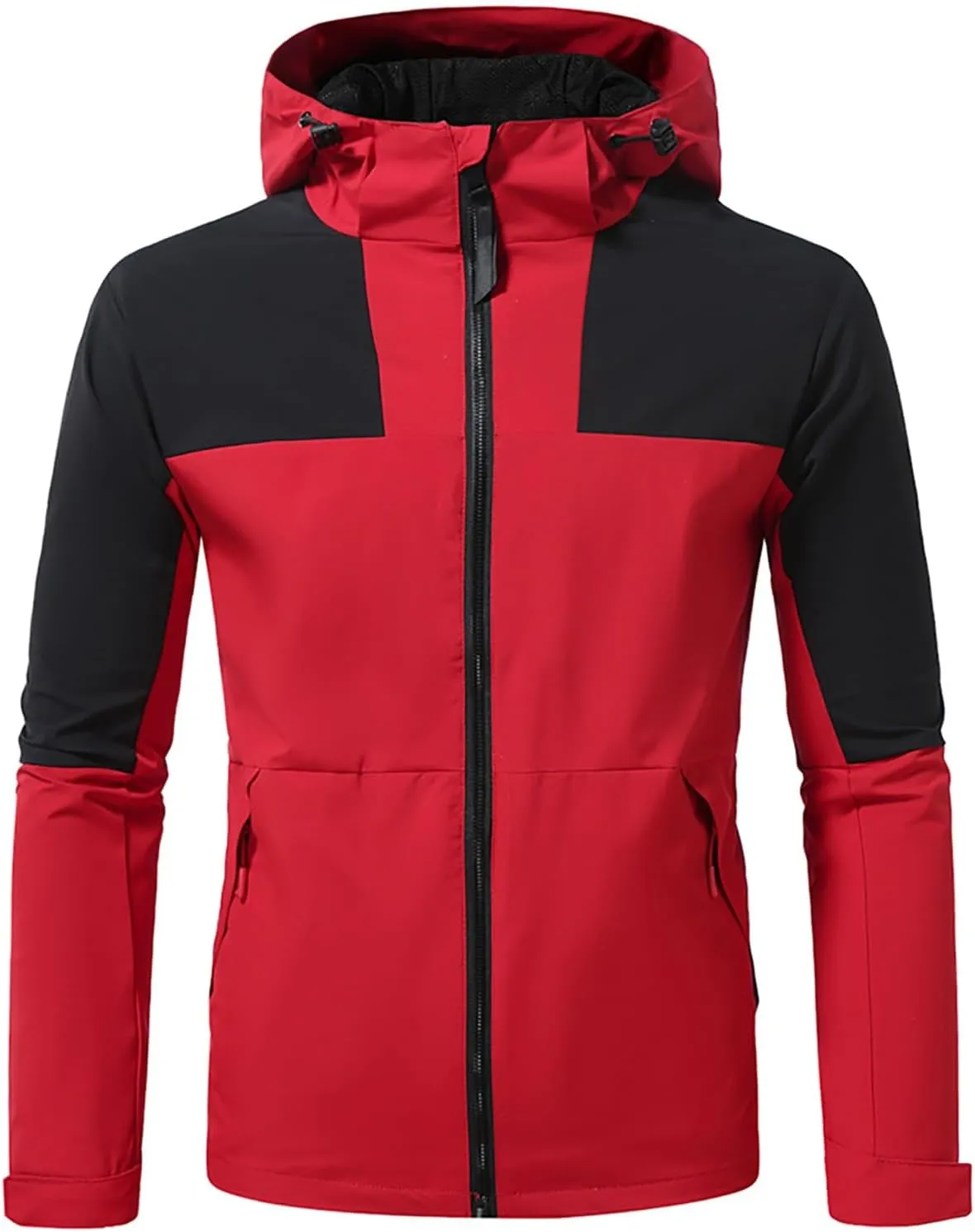Spring Fall Rain Jacket Men Outdoor Sports Climbing Camping Hiking Fishing Zipper Hooded Raincoats Windbreaker Jacket