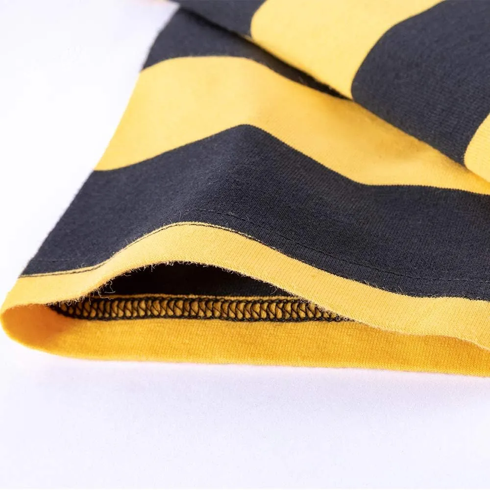 Spring&Gege Men's Short Sleeve Striped Cotton Crew Neck T-Shirts