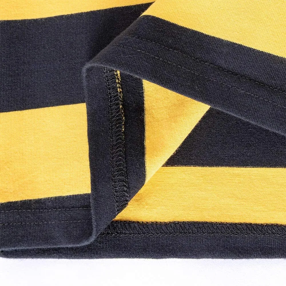 Spring&Gege Men's Short Sleeve Striped Cotton Crew Neck T-Shirts
