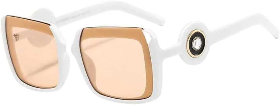 Square Cat Eye Diamond Luxury Sunglasses Men Women Fashion Shades UV400 Vintage Glasses