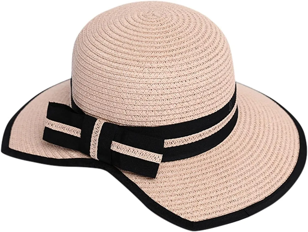Straw Sunshade Sunscreen Hat Women's Brims Wide Sun Hat Beach Outdoor Summer Baseball Caps Trendy Hats Women