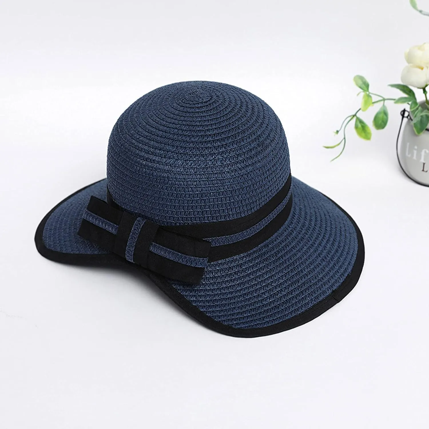 Straw Sunshade Sunscreen Hat Women's Brims Wide Sun Hat Beach Outdoor Summer Baseball Caps Trendy Hats Women