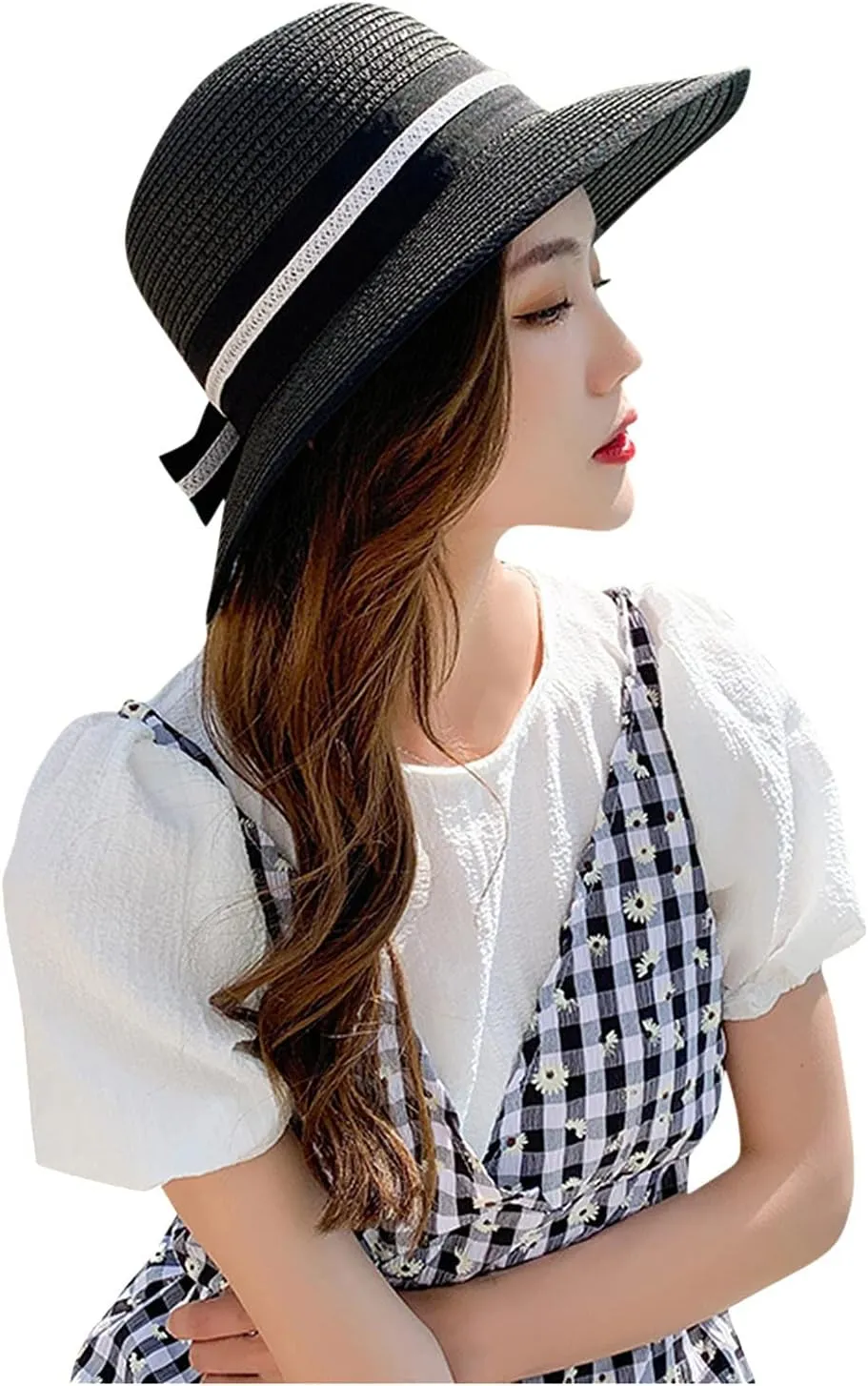 Straw Sunshade Sunscreen Hat Women's Brims Wide Sun Hat Beach Outdoor Summer Baseball Caps Trendy Hats Women