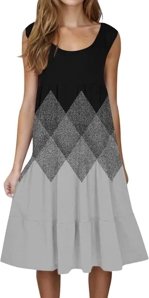 Summer Dresses for Women 2025 Summer Dresses for Women Plus Size Beach Dress Casual Sundresses Sexy Sleeveless Dress