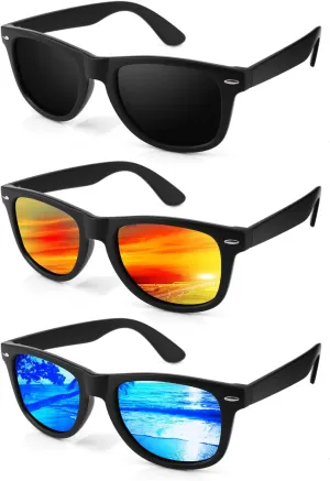 Sunglasses Men Polarized Sunglasses for Men and Women, Retro Sun Glasses Driving Fishing UV Protection