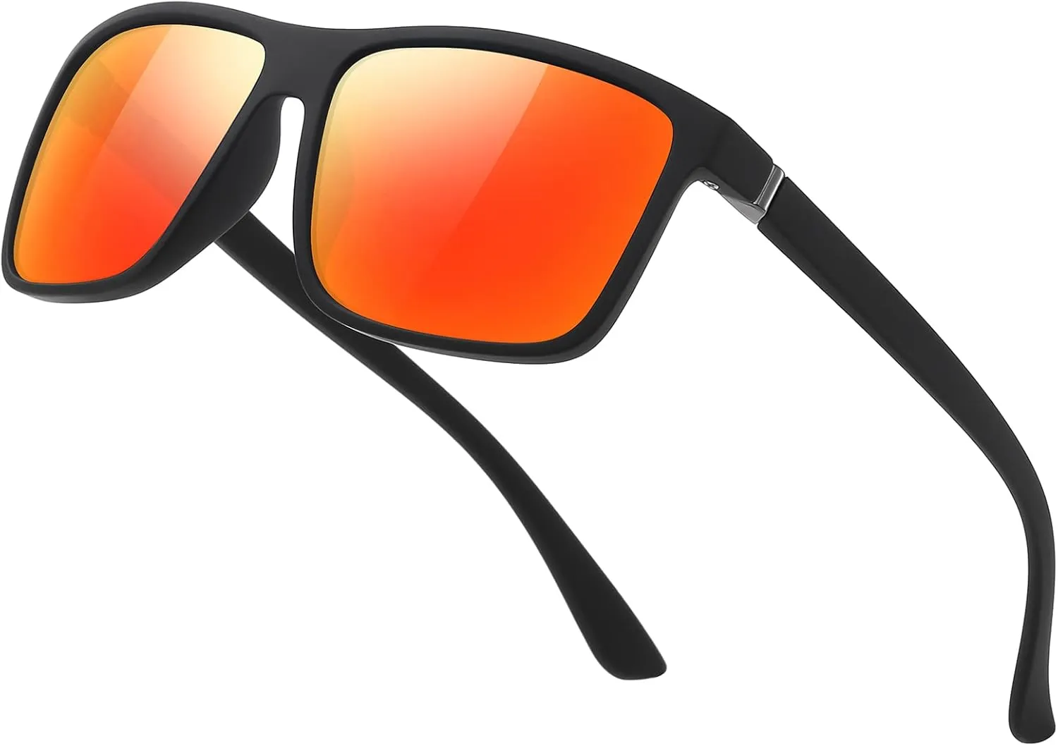 Sunglasses Men Polarized Sunglasses for Mens and Womens,Black Retro Sun Glasses Driving Fishing UV Protection