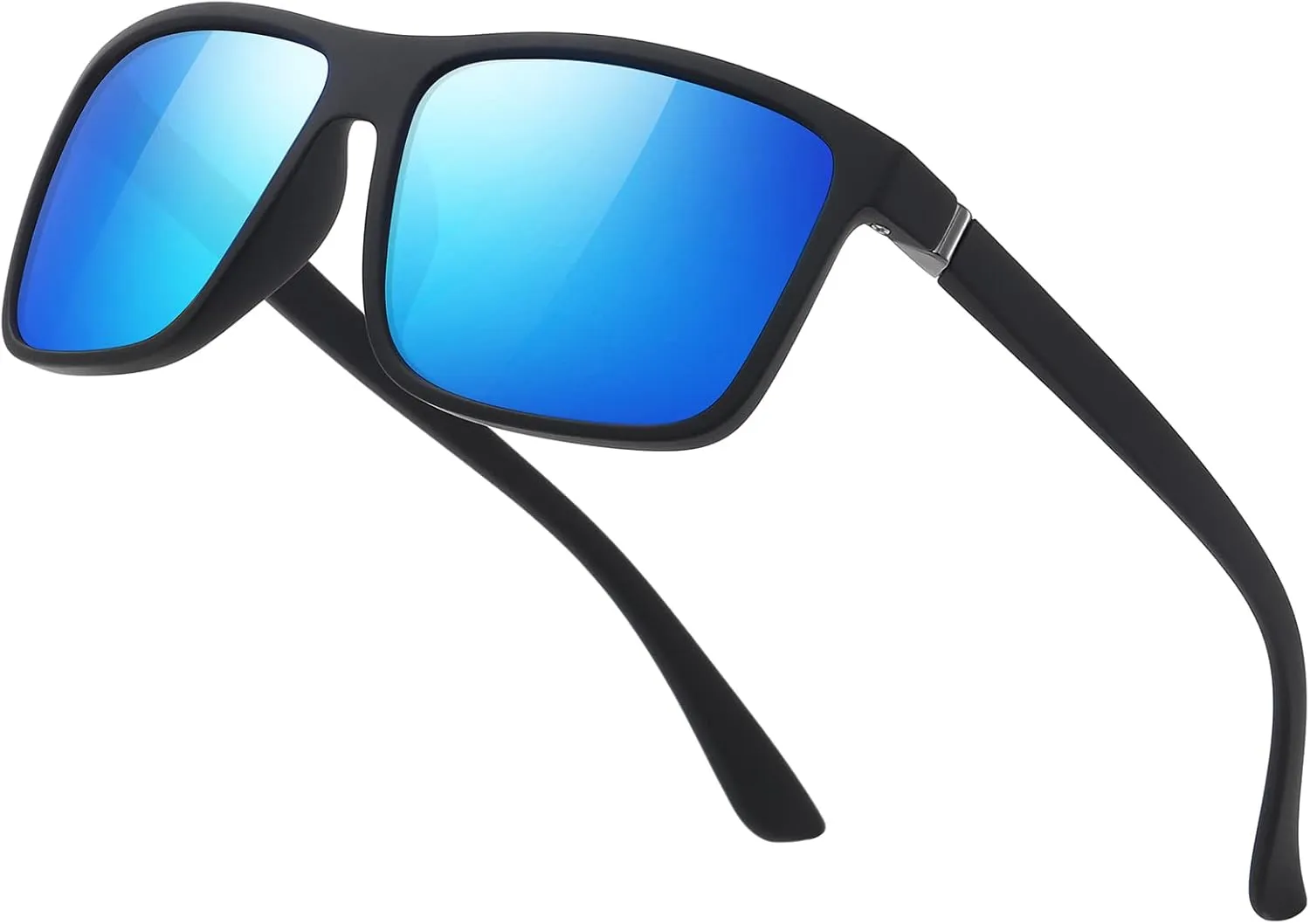 Sunglasses Men Polarized Sunglasses for Mens and Womens,Black Retro Sun Glasses Driving Fishing UV Protection