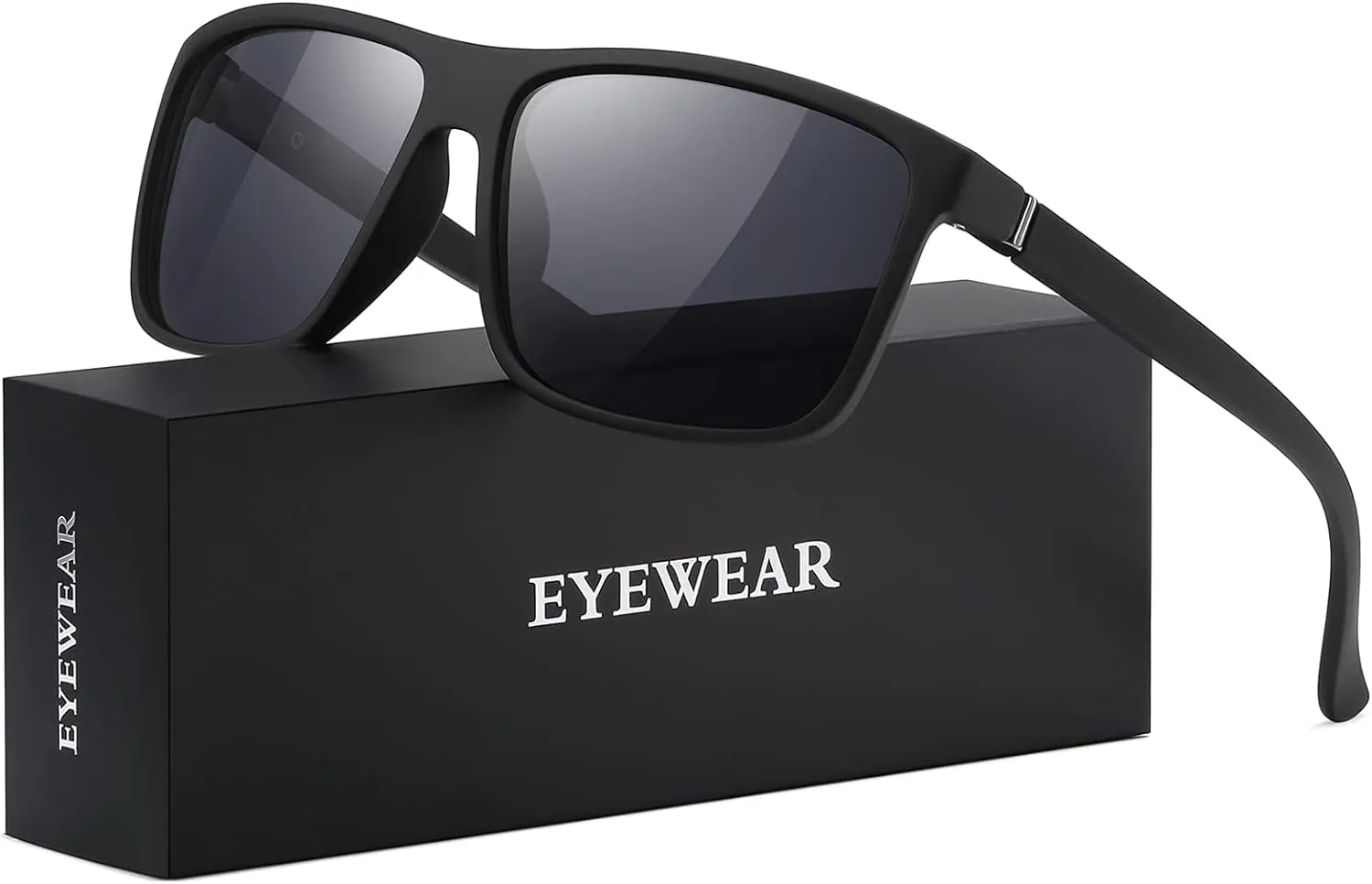 Sunglasses Men Polarized Sunglasses for Mens and Womens,Black Retro Sun Glasses Driving Fishing UV Protection