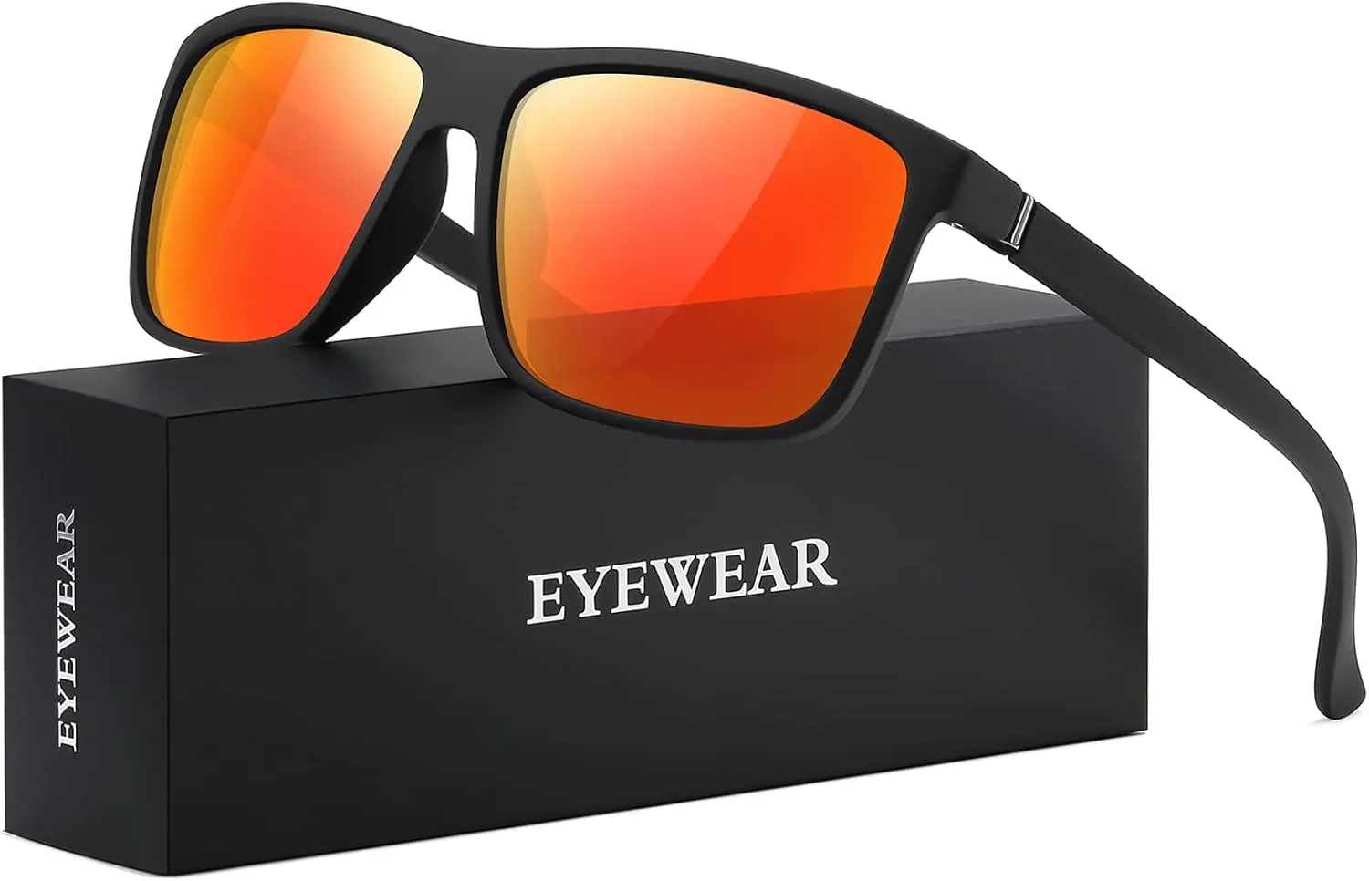 Sunglasses Men Polarized Sunglasses for Mens and Womens,Black Retro Sun Glasses Driving Fishing UV Protection