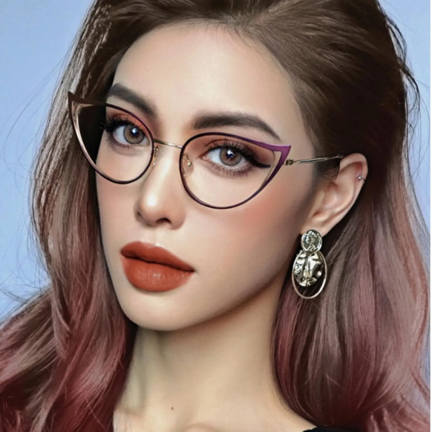 Vintage 90s Cat's Eye Sunglasses, Anti blue light sunglasses, Eyeglasses UV 400 Protection for Women