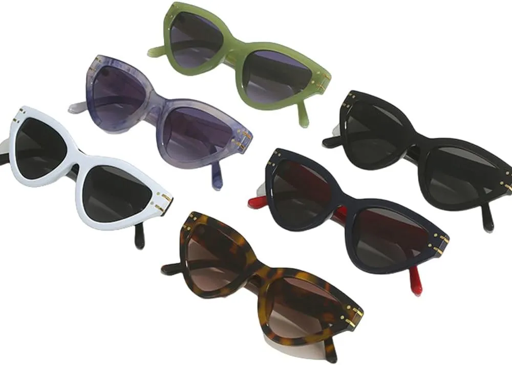 Vintage Cat Eye Sunglasses Women Men Fashion Goggle Sun Glasses Female Trends Shades Outside Eyewear UV400