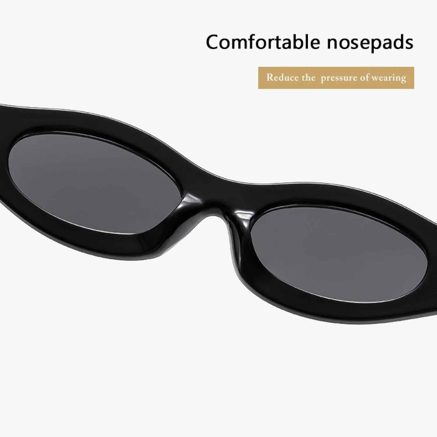 Vintage Punk Small Oval Sunglasses Men Women Trend Fashion Be All Match Driveing Sun Glasses Uv400