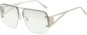 Vintage Rimless Women Sunglasses Trending Punk Candy Color Uv400