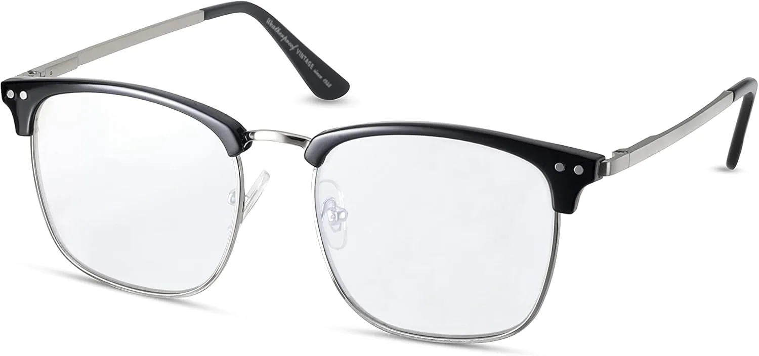Weatherproof Vintage Designer Sunglasses for Men, UV400 Protection, Durable Square Frame, Acetate Tip