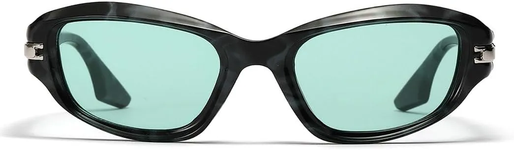 willochra Oval Sunglasses for Women Fashion Retro 90s Style Oval Sun Glasses Vintage Cat Eye Shades Summer Goggles F28 ​