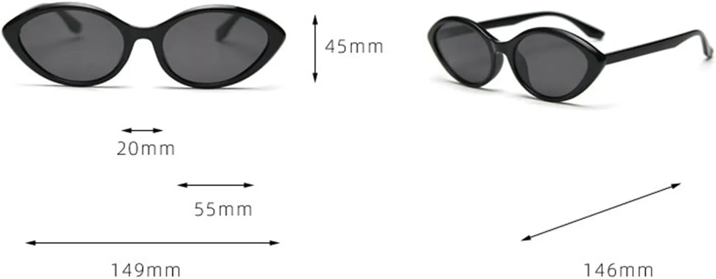 willochra Small Cat Eye Sunglasses Women Luxury Fashion Gradient Shades UV400 Vintage Rivets Men Polarized Oval Sun Glasses