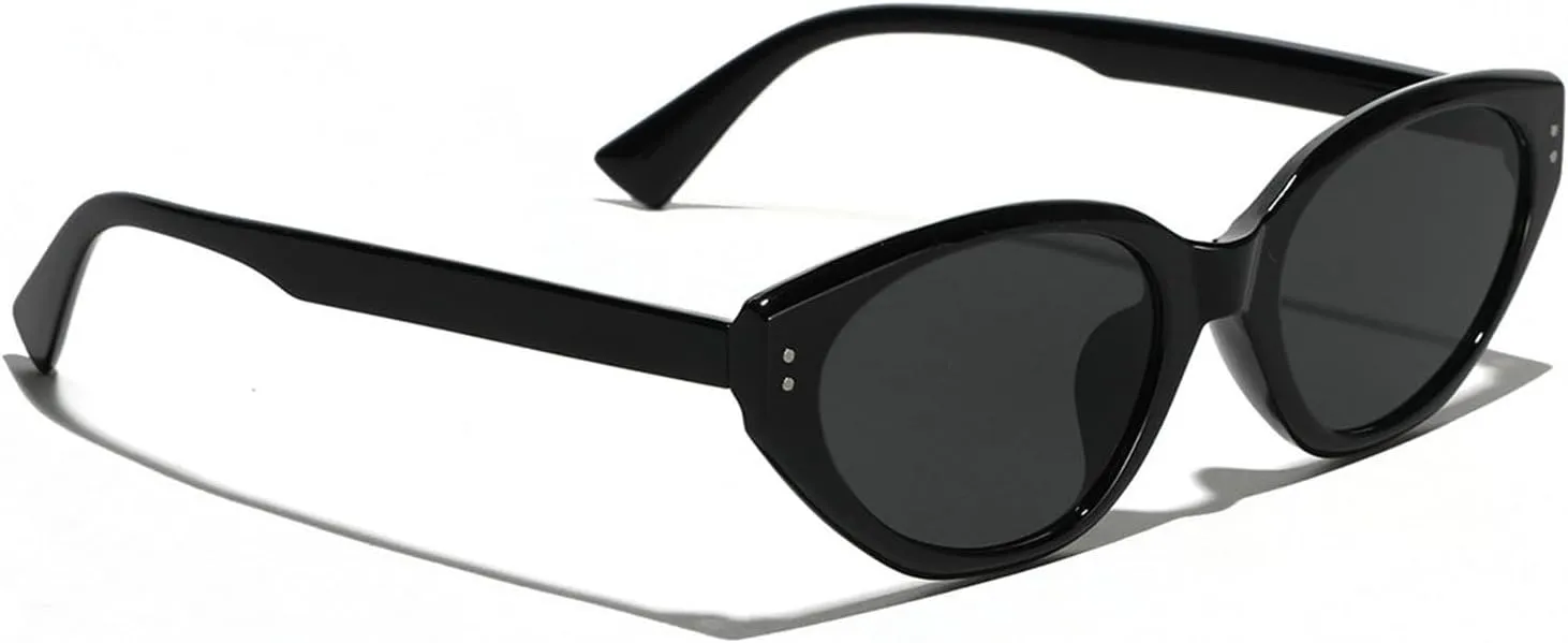 willochra Vintage Cat Eye Sunglasses Woman Retro Sun Glasses Female Fashion 90s Style Cat Eye Shades UV400 Women Sunglasses