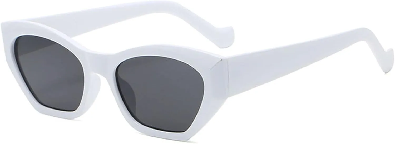 willochra Vintage Cat Eye Sunglasses Women 2025 Stylish Gradient Shades Trendy Luxury Fashion Square punk rivet Sun Glasses