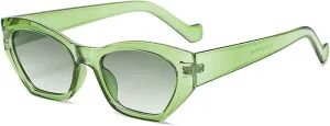 willochra Vintage Cat Eye Sunglasses Women 2025 Stylish Gradient Shades Trendy Luxury Fashion Square punk rivet Sun Glasses