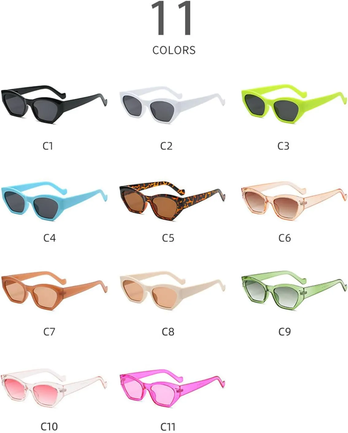 willochra Vintage Cat Eye Sunglasses Women 2025 Stylish Gradient Shades Trendy Luxury Fashion Square punk rivet Sun Glasses