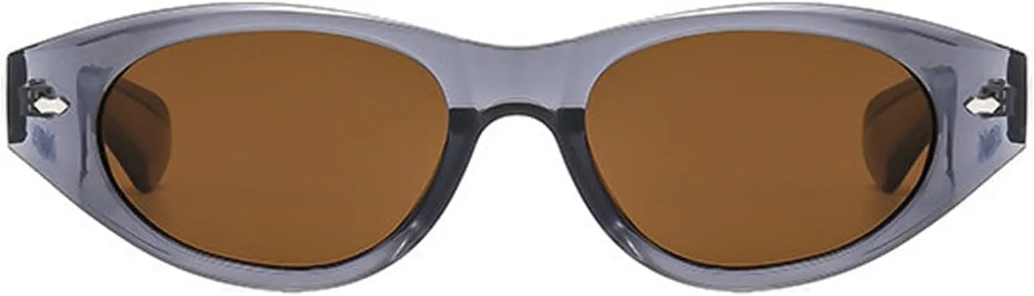 willochra Vintage Cat Eye Women Sunglasses Vintage Small Frame Oval rivet Sun Glasses For Men Luxury Travel Eyewear UV400