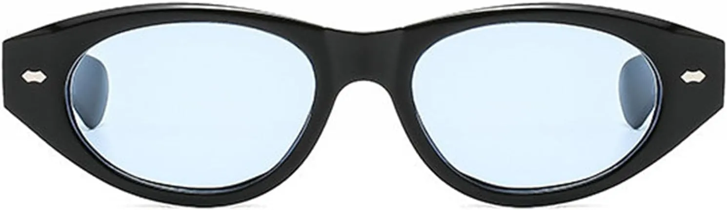 willochra Vintage Cat Eye Women Sunglasses Vintage Small Frame Oval rivet Sun Glasses For Men Luxury Travel Eyewear UV400