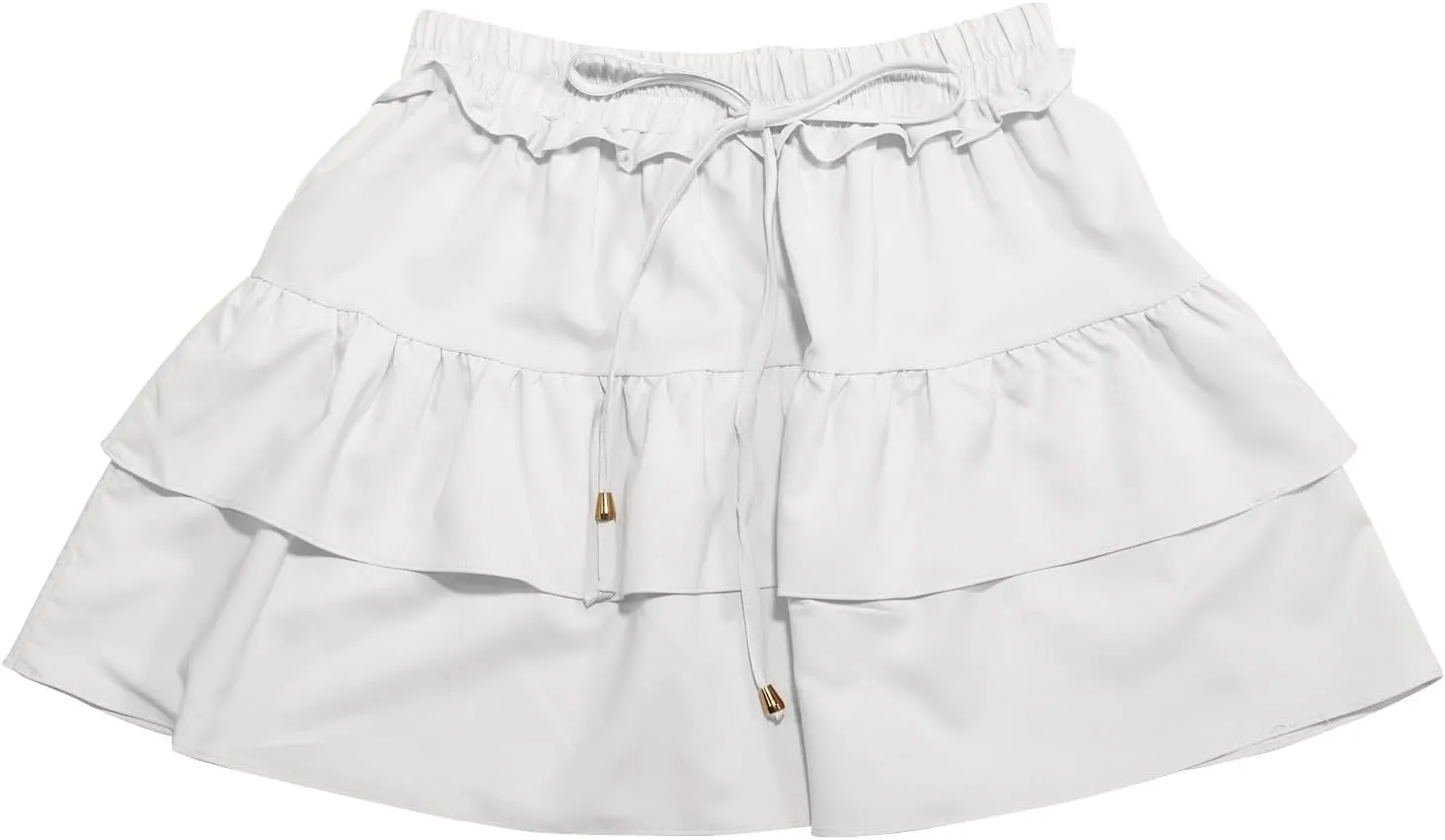 Women Skirts Summer Fashion Women's Sexy Solid Pleated Mini Skirt Trendy Tie Waist Casual Wear Going Out Skirts