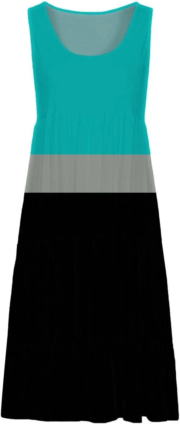 Women Summer Dresses Summer Dresses for Women Plus Size Beach Dress Casual Sundresses Sexy Sleeveless Dress Flowy