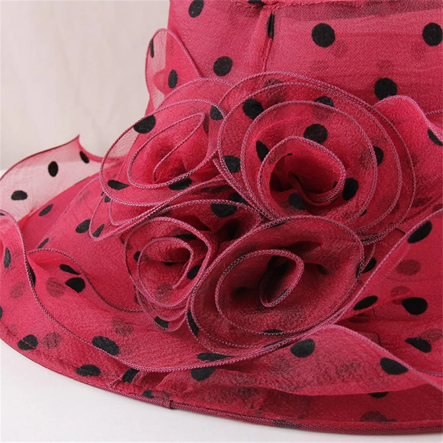 Women Sun Hat Fascinators Bucket Bowler for Tea Party Bridal Wedding Church Dress