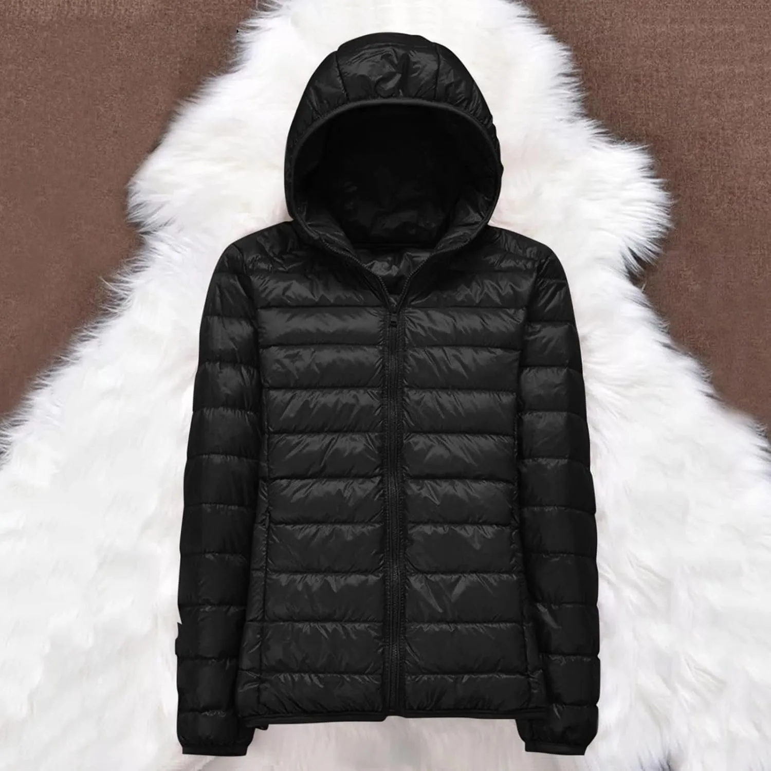 Women Warm Waterproof Lightweight Jacket Hooded Windproof Winter Coat With Womens Utility Jacket Hooded