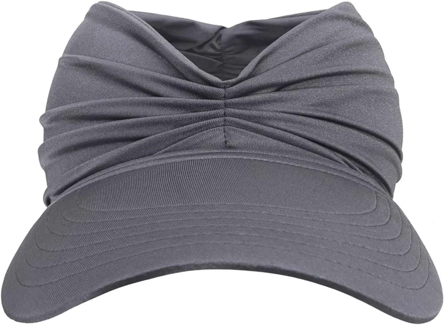 Women Wide Brim Sun Hats Ponytail Foldable Floppy Bucket Hat with Bowknot Empty Top Summer Visor Beach Holiday Hat