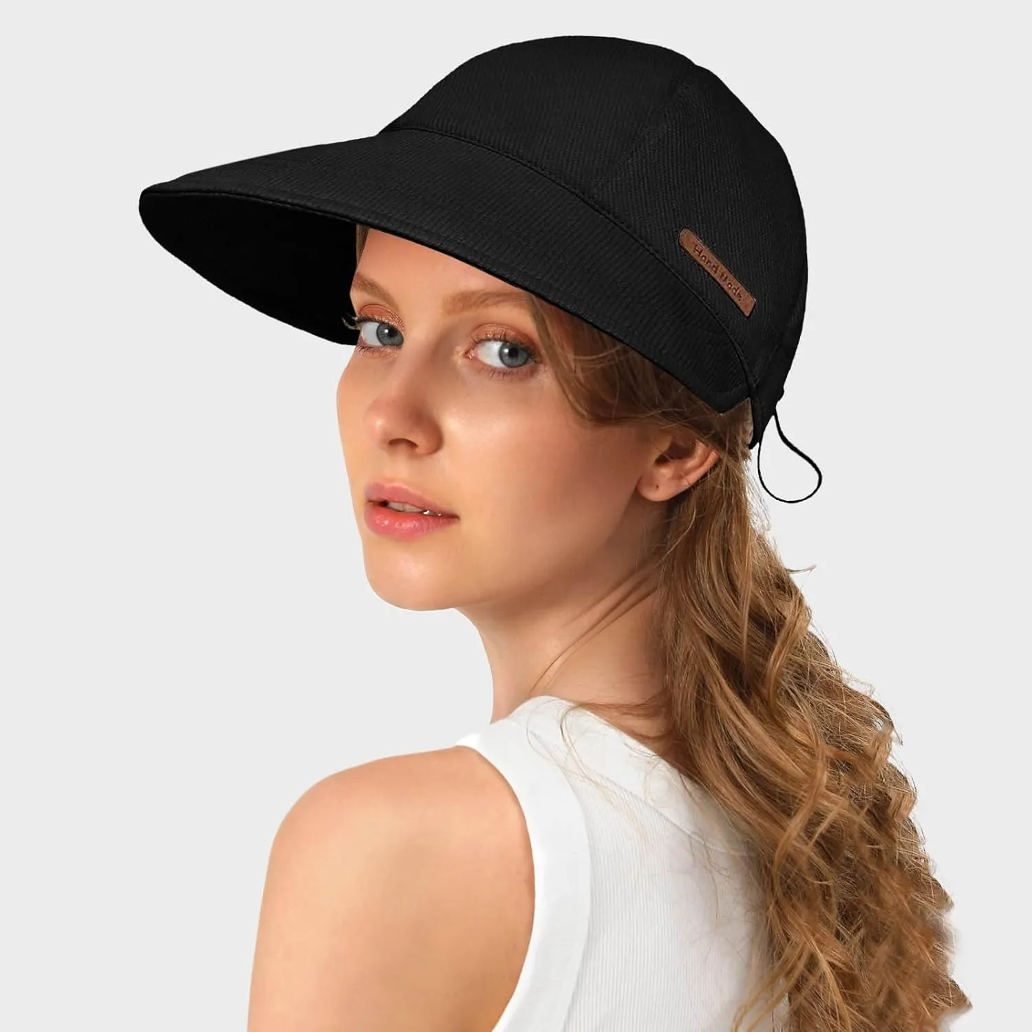 Womens Beach Sun Straw Hat Universal Cool Wide Brim Comfortable Comfort Fit Summer Hat Foldable Roll Up Cap