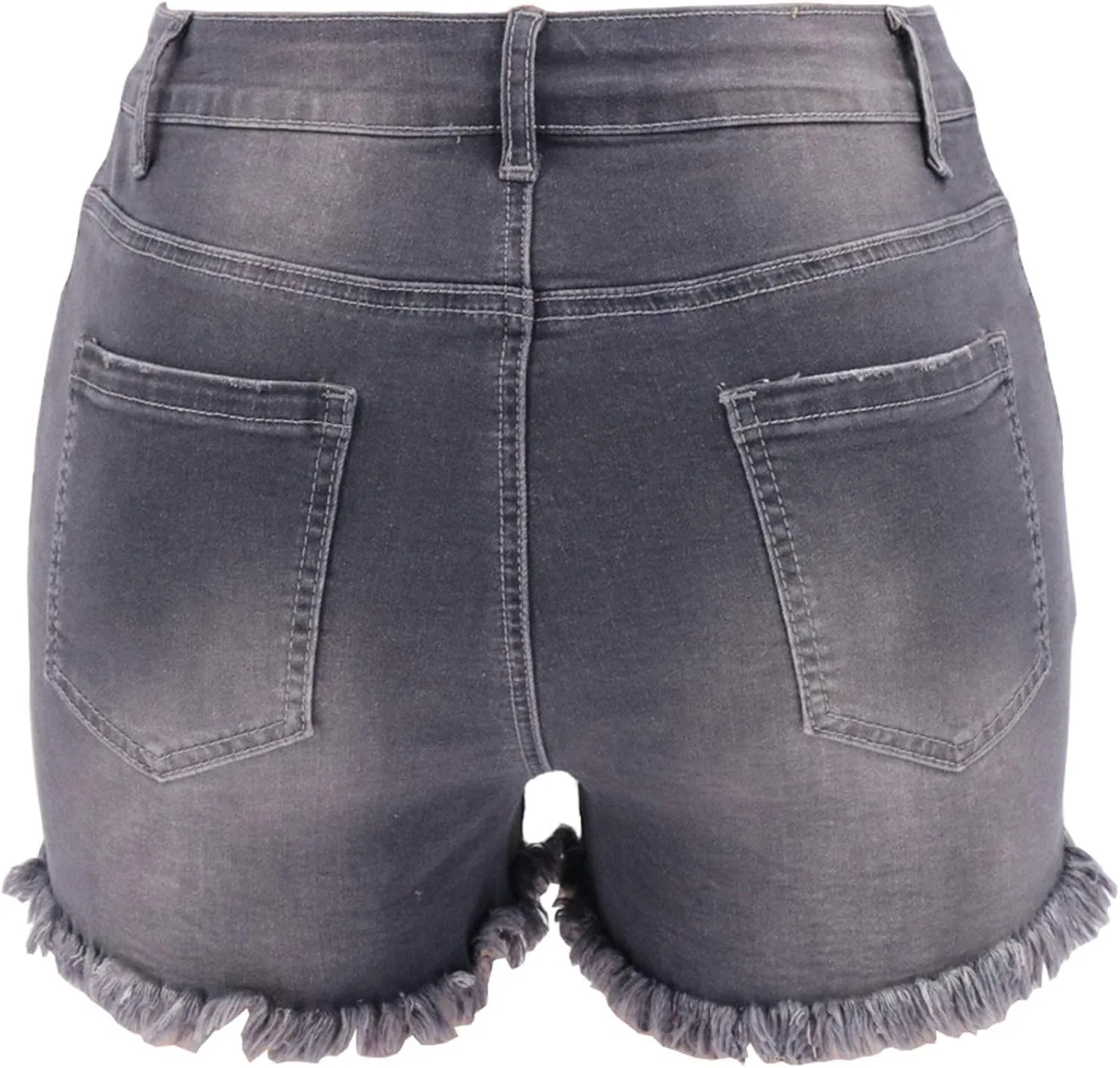 Womens High Waist Denim Jean Short Ripped Cut Off Stretchy Denim Hot Short Summer Jean Shorts
