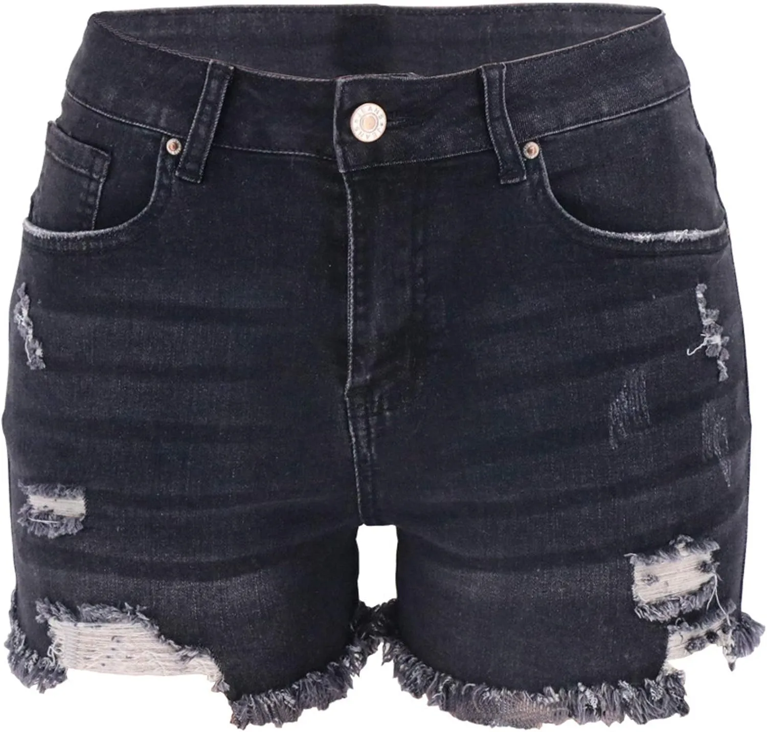 Womens High Waist Denim Jean Short Ripped Cut Off Stretchy Denim Hot Short Summer Jean Shorts
