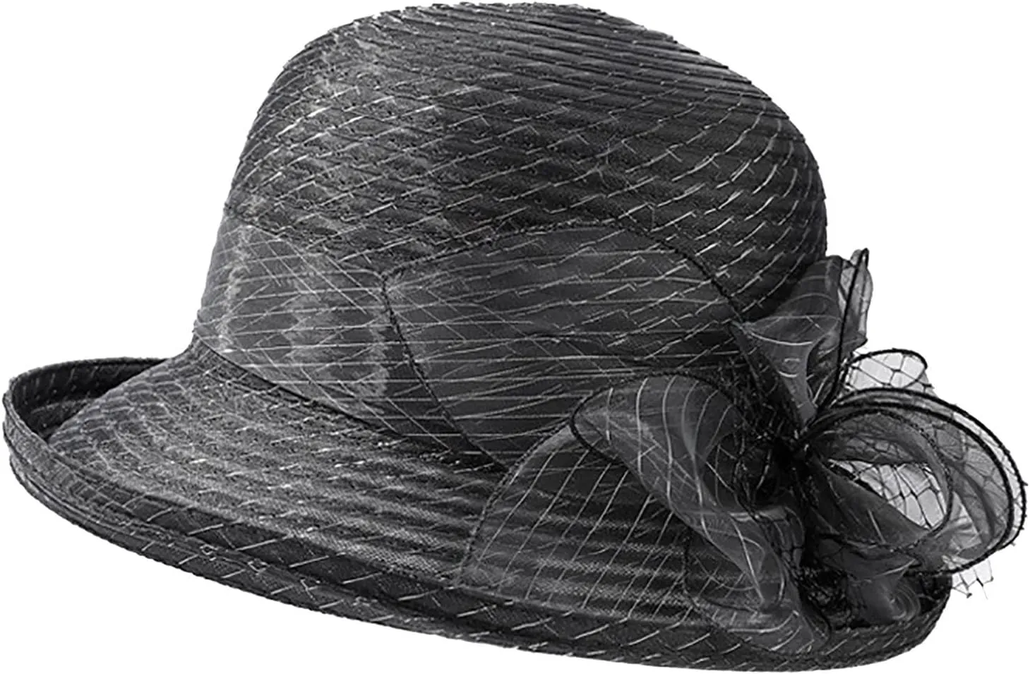 Womens Knit Wide Brim Sun Hat Cloche Bucket Hat Fishing Hat Beach Solid Color Foldable 2024 Summer Fashion Bow Caps