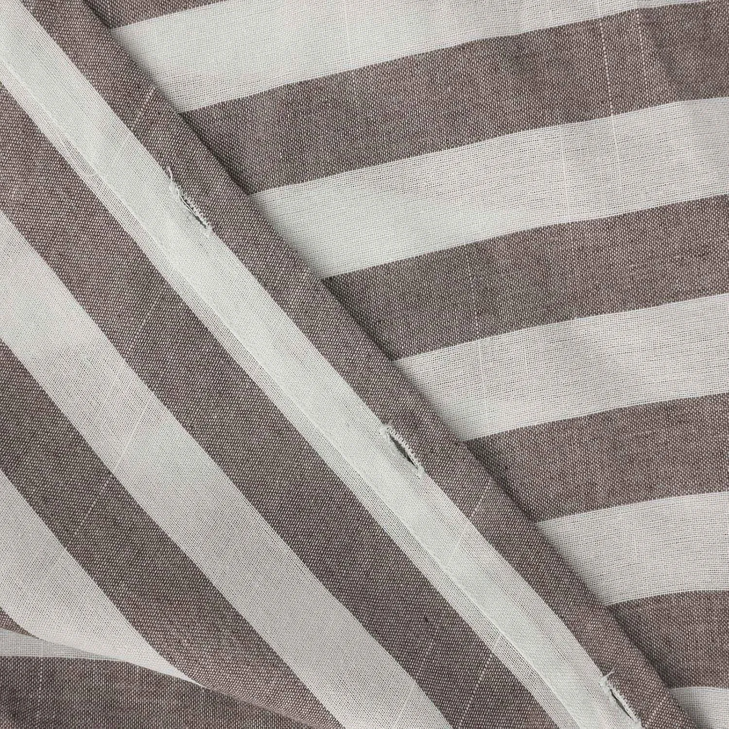 Womens Linen Short Sleeve Shirts Casual Collared Button Down T Shirts Casual Fashion Striped Print Summer Blouse Tops