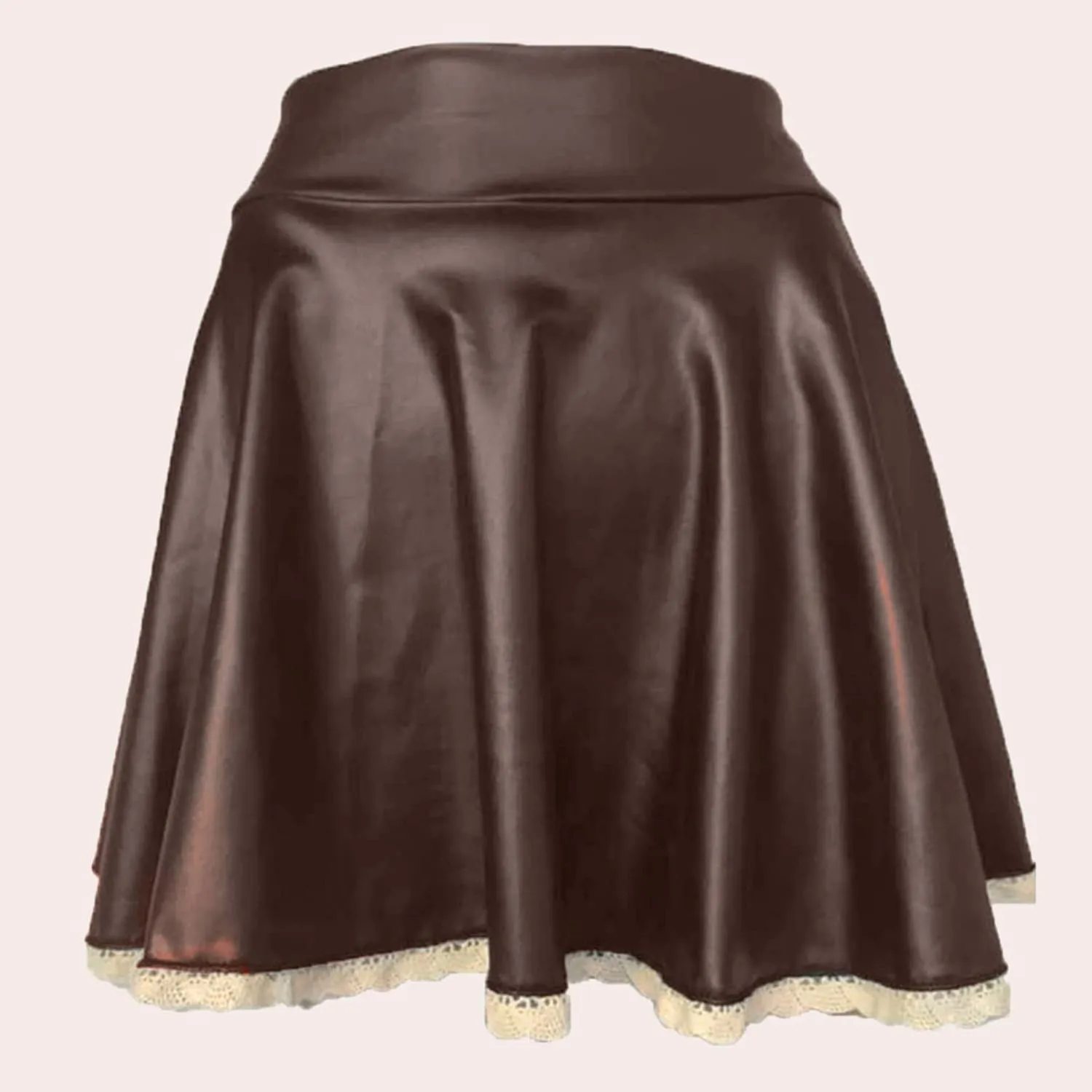 Womens Mini Skirt Comfy Casual Pleated Fashion A Line Women's Skirt Mini Shiny Skirt Mini Skirts for Women