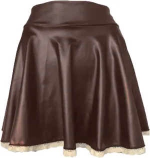 Womens Mini Skirt Comfy Casual Pleated Fashion A Line Women's Skirt Mini Shiny Skirt Mini Skirts for Women