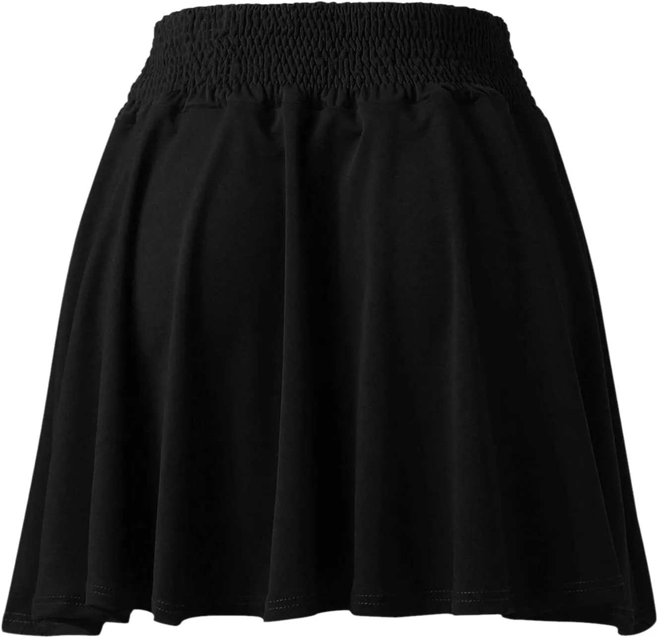 Womens Mini Skirts Womens Classic Daily Elegant Casual Solid Color Skirt Pleated Waist Design Casual Skirts for