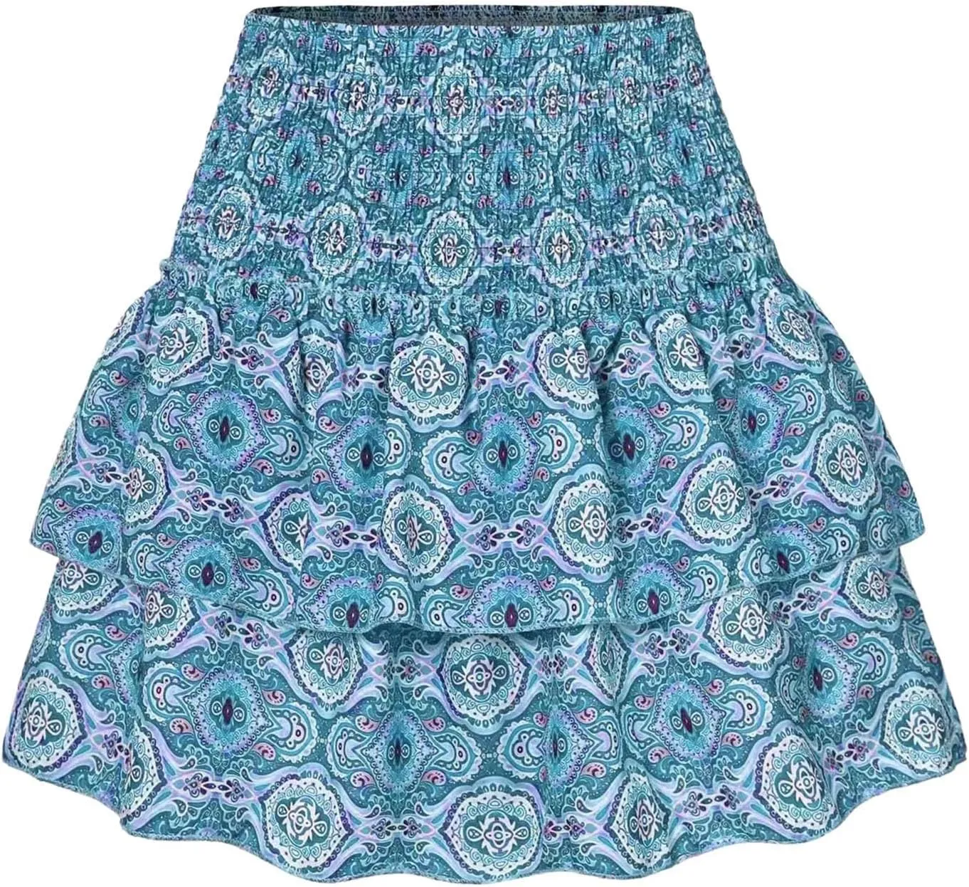 Womens Mini Skirts Womens Sexy Skirt Pleated Skirt Ruffle Printed Skirt Fashion Printed Pleated Lace Skirt Womens