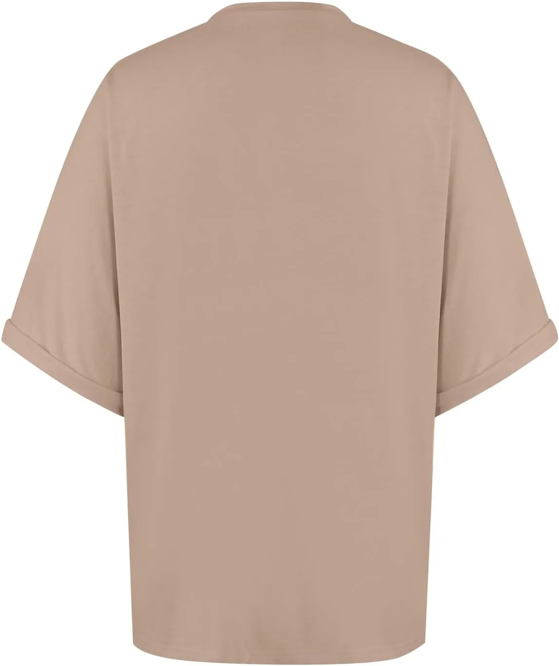 Women's Oversized T Shirts Short Sleeve Crewneck Solid Color Summer Tops Casual Loose Basic Tee Shirts Trendy Clothes