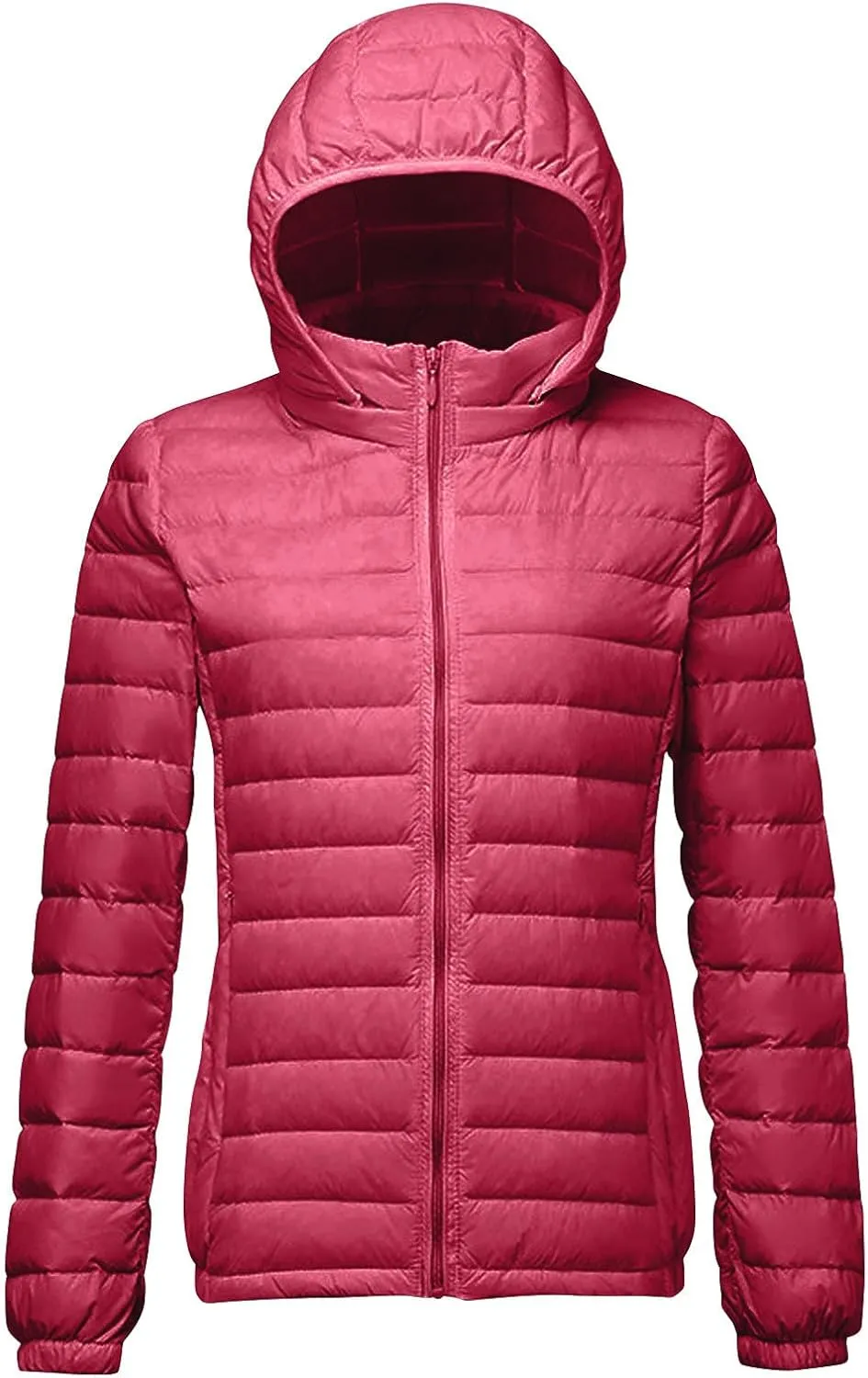 Women's Removable Hooded Down Jackets Plus Size Lightweight Packable Puffer Jackets Trendy Hooded Coat Outwear